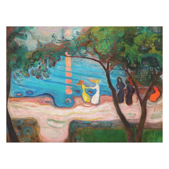 Mantel Edvard Munch - Baile en la playa (Frente (Horizontal))
