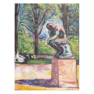 Mantel Edvard Munch - El pensador de Rodin