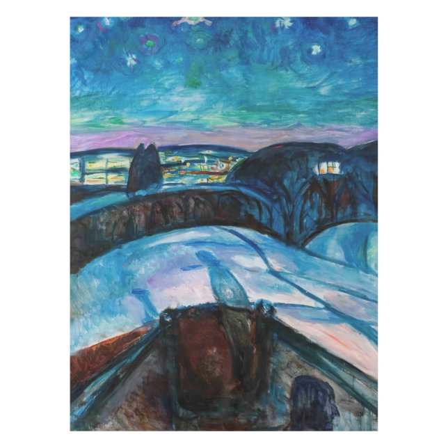Mantel Edvard Munch - Noche Starry 1922 (Anverso)