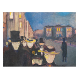Mantel Edvard Munch - Por la noche en la calle Karl Johan