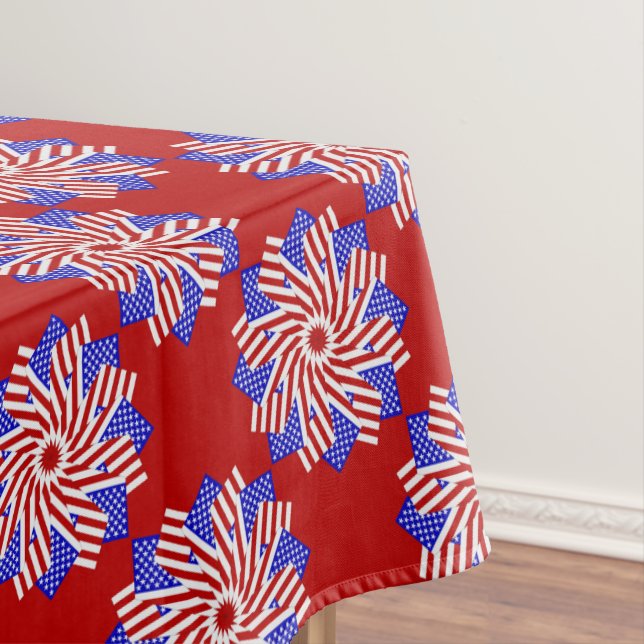 Mantel EE.UU. FLAG-TEABAG FOLDING S11R-52x70 TABLECLOTH (In Situ)