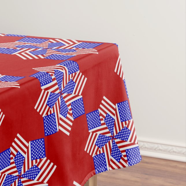 Mantel EE.UU. FLAG-TEABAG FOLDING S9R-52x70 TABLECLOTH (In Situ)