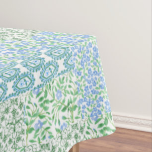 Mantel El bígaro azul florece el falso modelo del