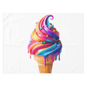 Mantel El clásico cono de helado vibrante de SlipperyJoe