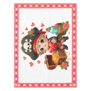 Mantel El día de San Valentín lindo pirata