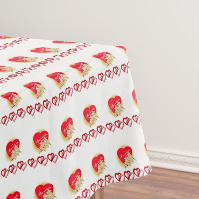Mantel El día de San Valentín Tablecloth Heart (In Situ)