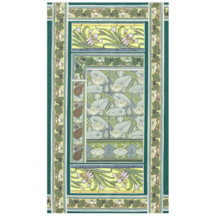 Mantel El iris Waterlily de Nouveau del arte florece