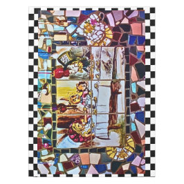 Mantel el mosaico de los locos tea fiesta