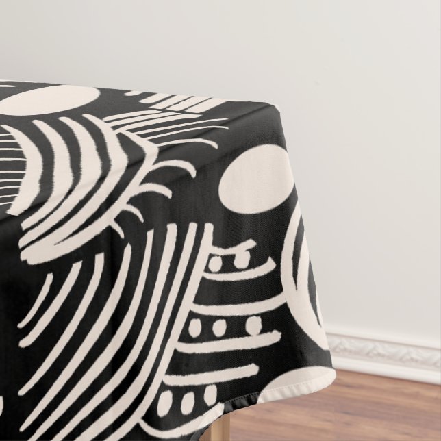 Mantel El paño tribal caribeño: negro, blanco, (In Situ)