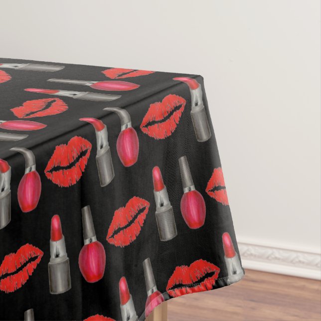 Mantel El pintalabios rojo Nail Los labios polacos besan  (In Situ)