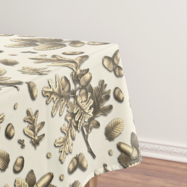 Mantel El roble marrón de oro añejo deja maíz en beige (In Situ)