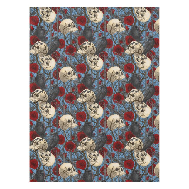 Mantel El secreto de Raven. Ilustracion gótico oscuro y m (Anverso)