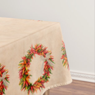 Mantel El suroeste de Chile Ristra Wreath Border en Adobe