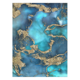 Mantel El Verde azulado azul y el oro oníricos