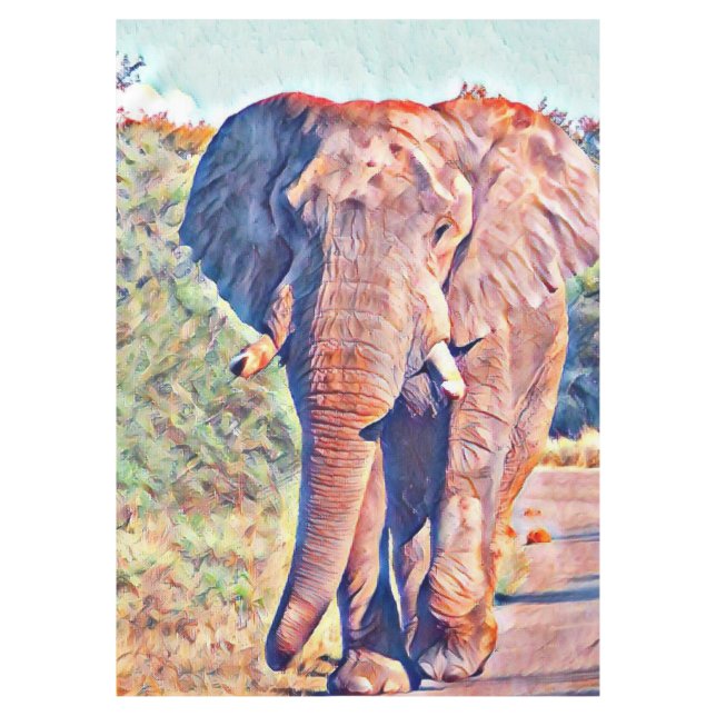 Mantel elefante acuarell (Anverso)