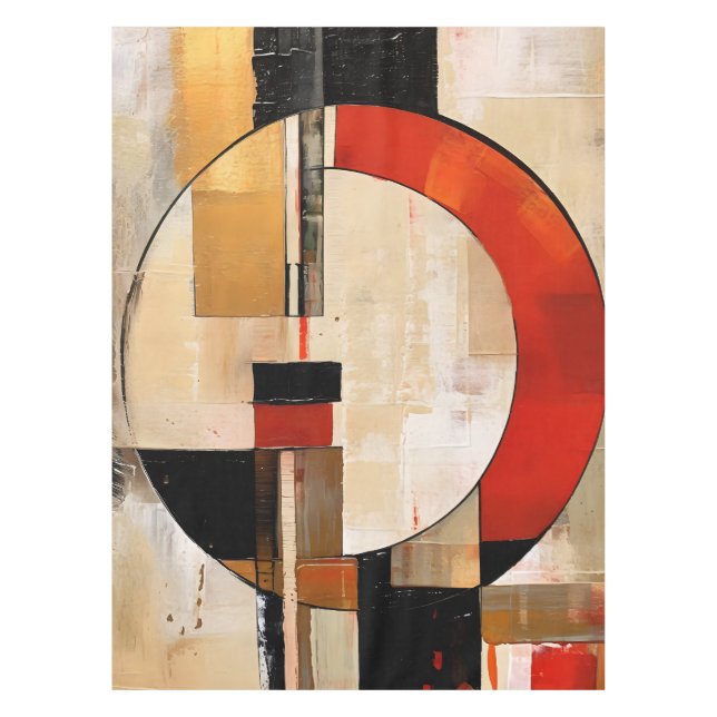 Mantel Elegancia celestial: exploración abstracta en Beig (Anverso)