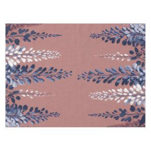 Mantel Elegancia de la Marina y la Wisteria Rosa