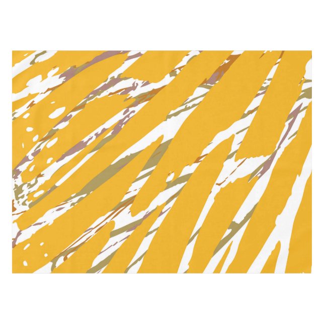 Mantel Elegancia del pincel dorado (Frente (Horizontal))