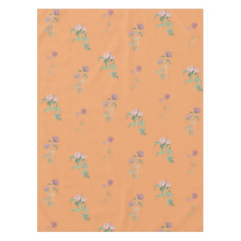 Mantel Elegant Boho Vintage Orange Floral Pattern Spring 