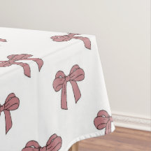 Elegant Girly Pink Bow Pattern Spring Summer Chic