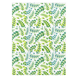 Mantel Elegant Leaves Green Lemon Turquoise