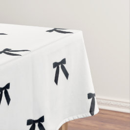 Mantel Elegant Preppy Black & White Bow Pattern Chic