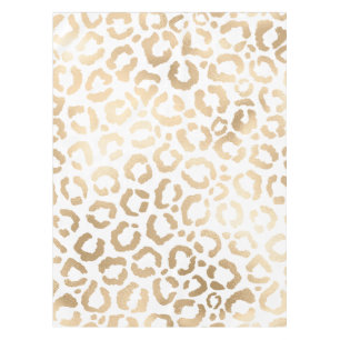 Mantel Elegante animal de leopardo blanco de oro