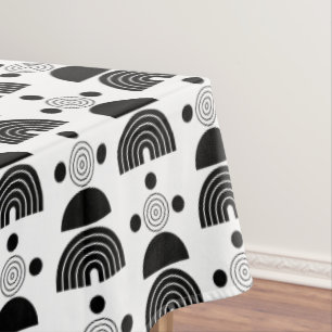 Mantel Elegante Black Mid Century Mod Arch Lines