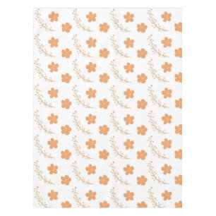 Mantel Elegante Boho Vintage Naranja Patrón Floral Primav