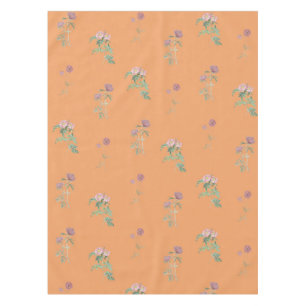 Mantel Elegante Boho Vintage Patrón Floral Naranja Primav