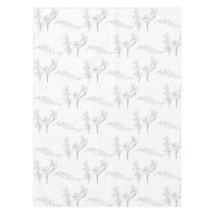 Mantel Elegante Boho Vintage Patrón Floral Púrpura Primav