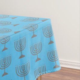 Mantel Elegante cielo azul | Chanukah Hanukkiyah | MENORA