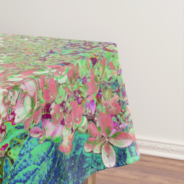 Mantel Elegante Coral y Chartreuse Limelight Hydrangea (In Situ)