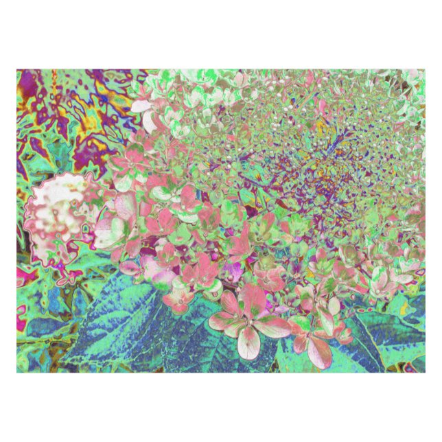 Mantel Elegante Coral y Chartreuse Limelight Hydrangea (Frente (Horizontal))