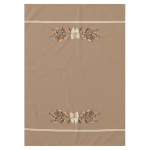 Mantel elegante de color taupe “Hojas de Acción de