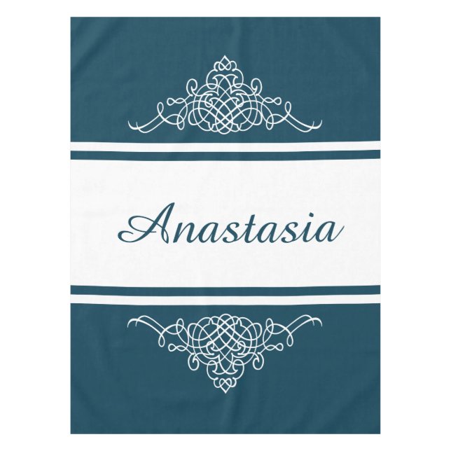 Mantel Elegante diseño floral (Anverso)