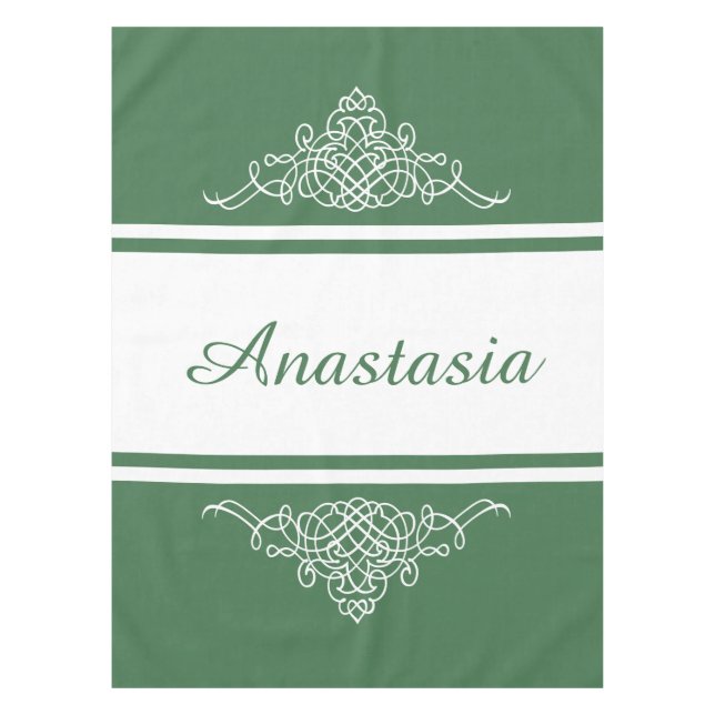 Mantel Elegante diseño floral (Anverso)