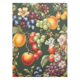 Mantel Elegante diseño italiano con frutas y flores