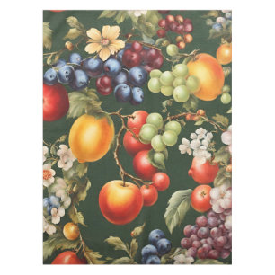 Mantel Elegante diseño italiano con frutas y flores