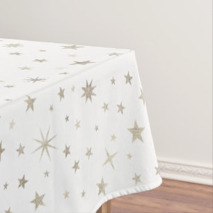 Mantel Elegante estrella de plata blanca neutra de género