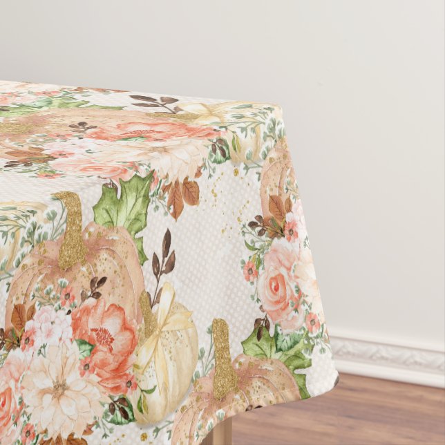 Mantel Elegante Fiesta de calabaza floral (In Situ)