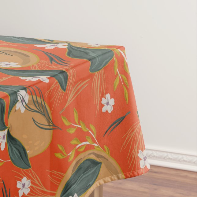 Mantel Elegante Fruto de Invierno de Oro Verde Rojo (In Situ)