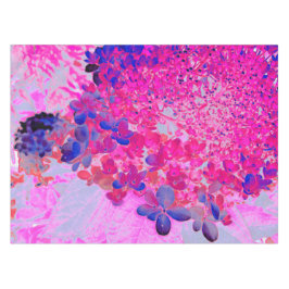 Mantel Elegante Fuchsia e Hidrangea Luminosa Azul Oscuro