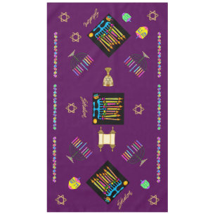 Mantel Elegante Hanukkah Chanukah Tablecover