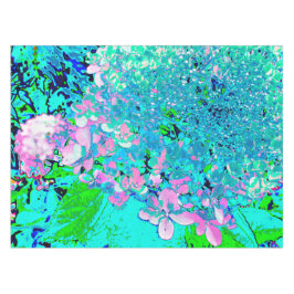 Mantel Elegante Hydrangea de luz rosa y azul