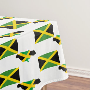 Mantel Elegante MAPA JAMAIQUINO   Bandera de Jamaica