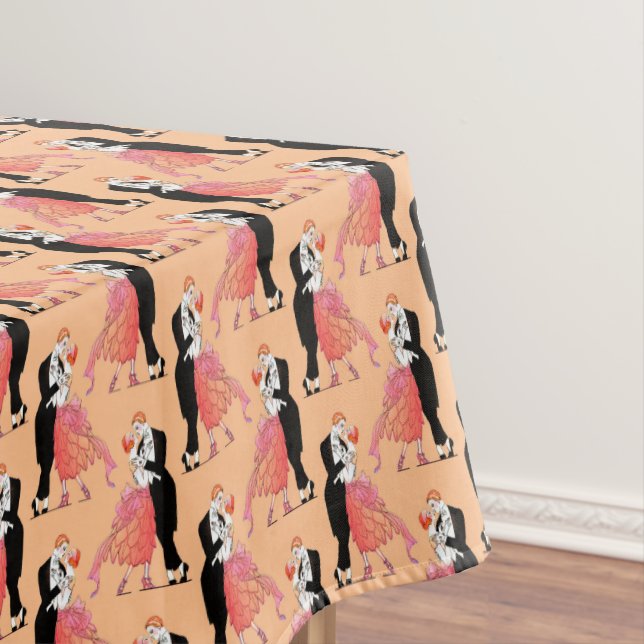 Mantel Elegante Pareja Baile Vintage Retro (In Situ)