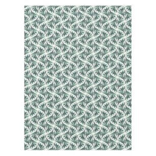 Mantel Elegante patrón Art Déco con follaje verde