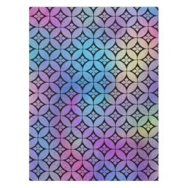 Mantel Elegante Patrón de Círculos Florales Abstractos Ab