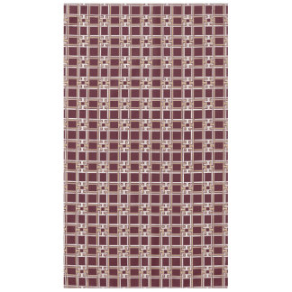 Mantel Elegante patrón de clave griega en burgundy y oro